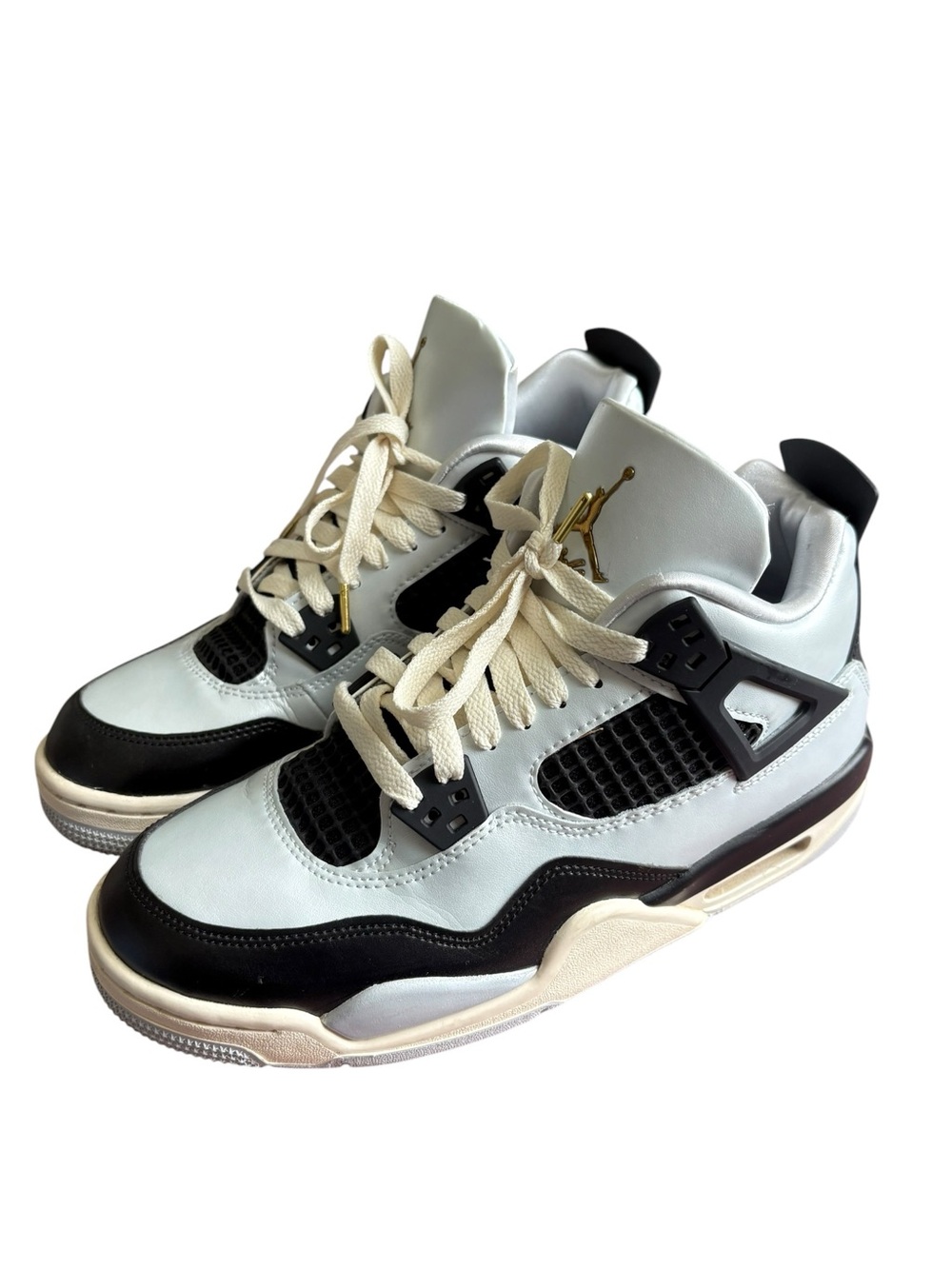 Jordan 4 Retro "Platinum Gold" GS size 6Y. - Picture 2 of 9